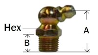 Grease Fitting 65 Deg Ball Check Diagram 1